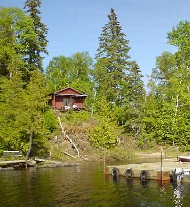 Cabin No. 5 seen from the lake